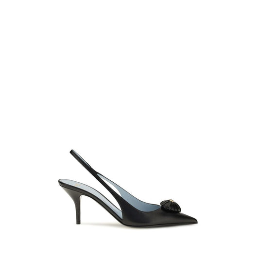 Black Calf Leather Bos Taurus High Heel Pumps