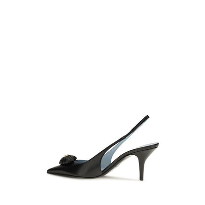 Black Calf Leather Bos Taurus High Heel Pumps