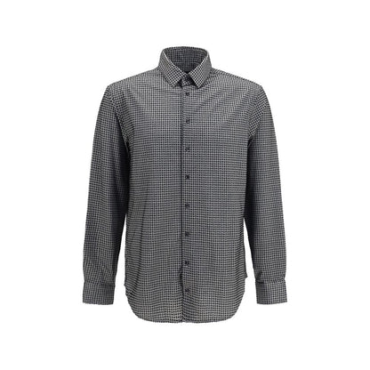 Gray Cotton Pattern Shirt