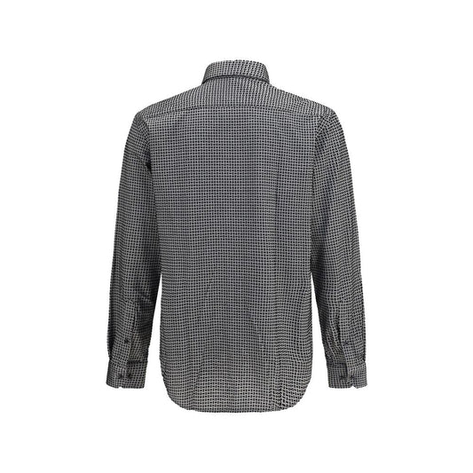 Gray Cotton Pattern Shirt