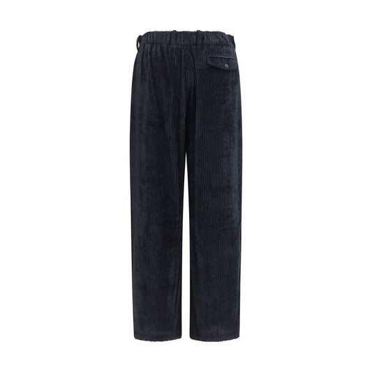 Black Viscose Casual Pants