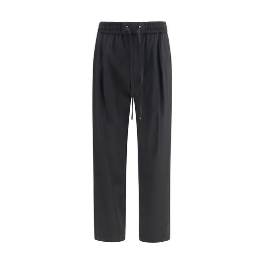 Black Wool Oves Aries Joggers (Workout Pants)