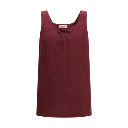 Bordeaux Linen Casual Dress