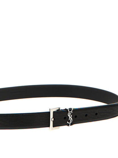 Black Leather Regular Belt