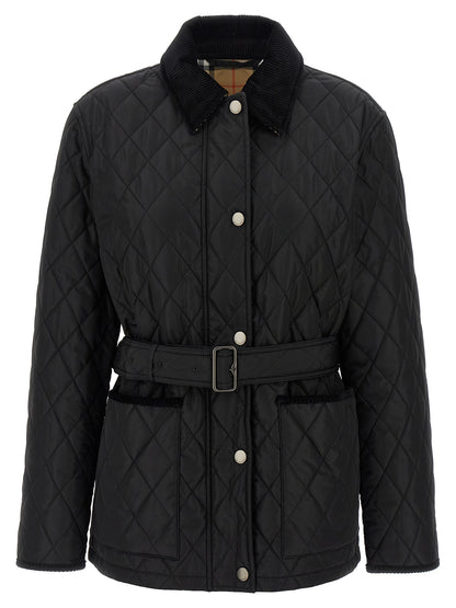 Black Polyamide Full-Length Jacket