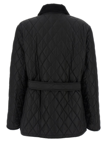 Black Polyamide Full-Length Jacket