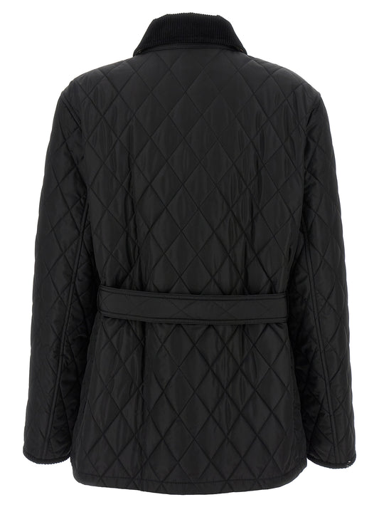 Black Polyamide Full-Length Jacket