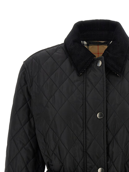 Black Polyamide Full-Length Jacket