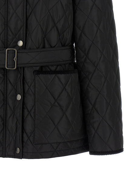 Black Polyamide Full-Length Jacket