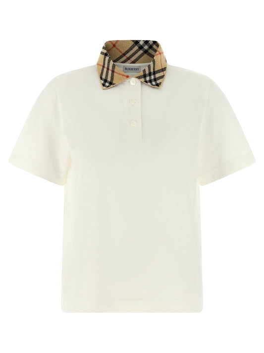 White Cotton Polo Shirt