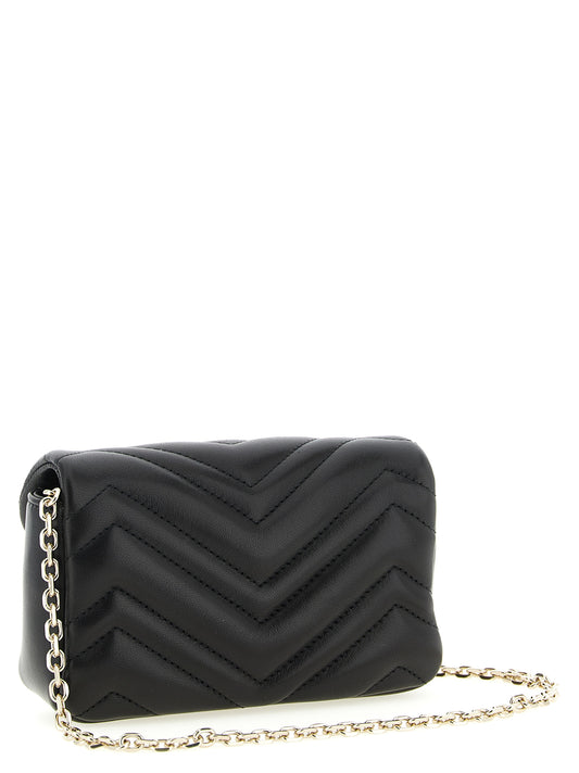 Black Lamb Leather Shoulder Bag