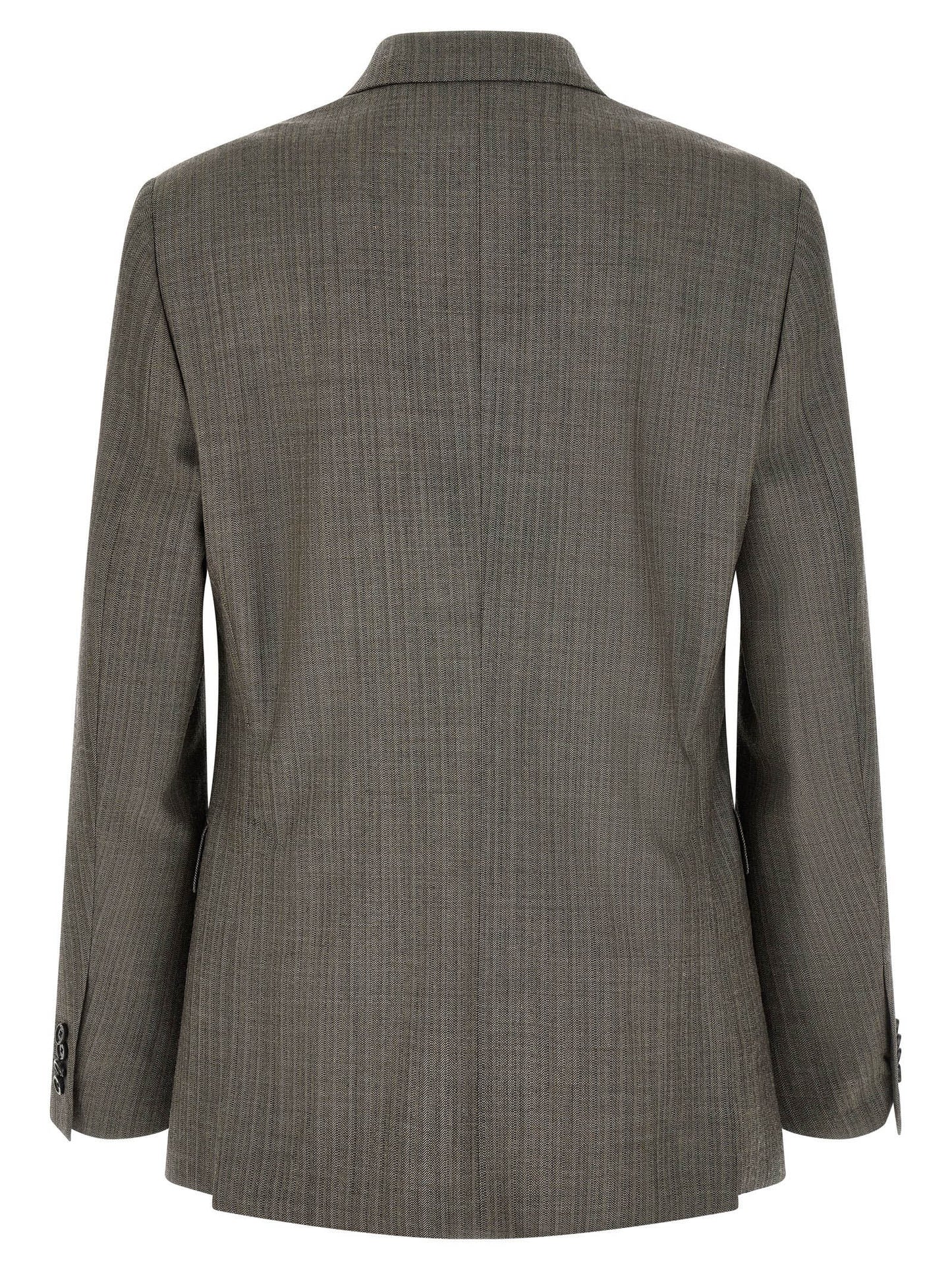 Gray Virgin Wool Two-Piece Suit