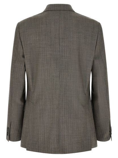 Gray Virgin Wool Two-Piece Suit