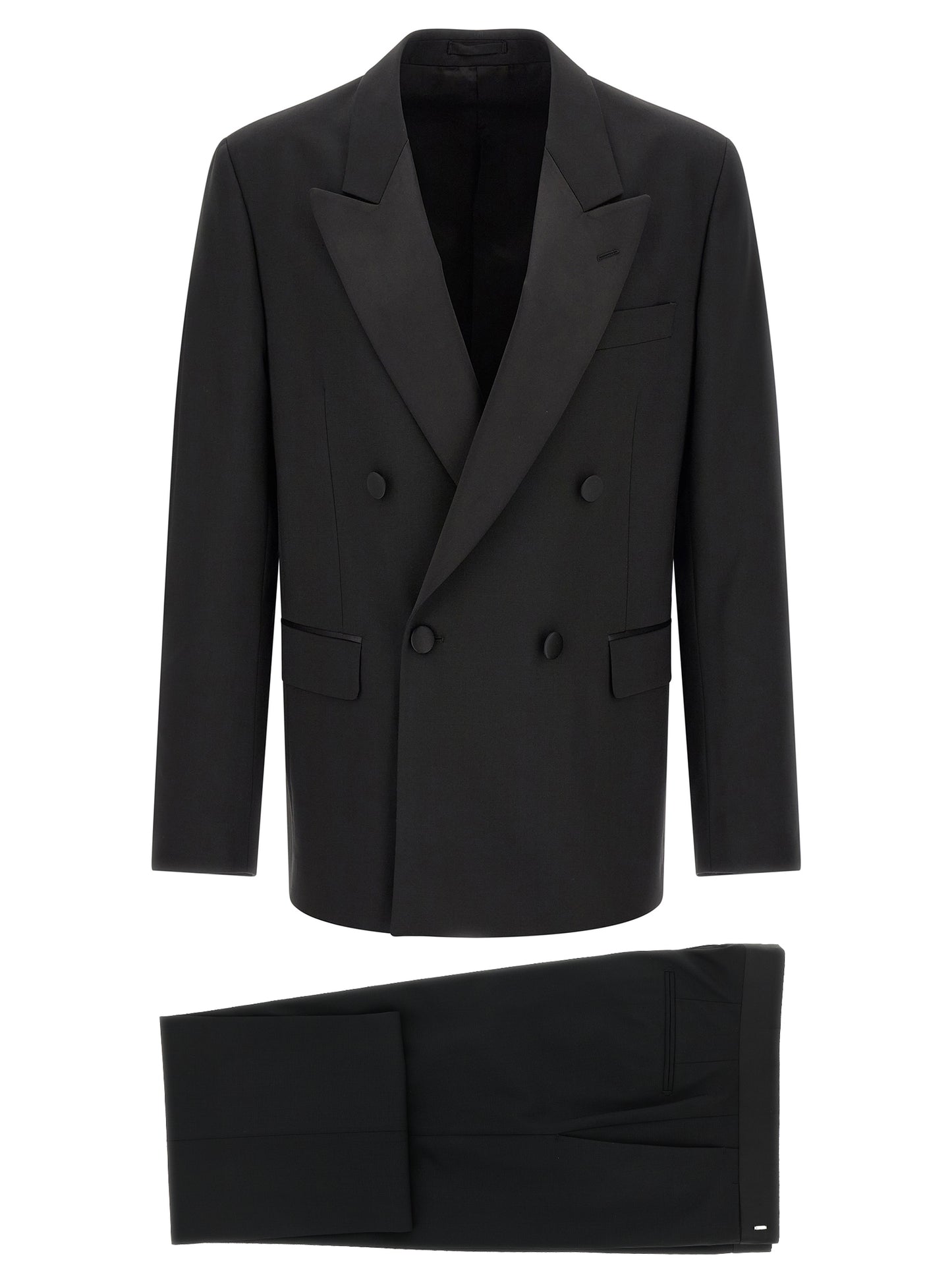 Black Virgin Wool Tuxedo