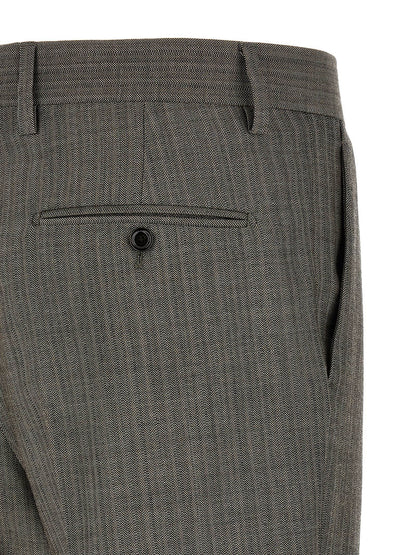 Gray Virgin Wool Two-Piece Suit