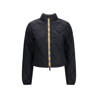 Black Polyamide Full-Length Jacket