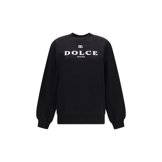 Black Cotton Sweatshirt