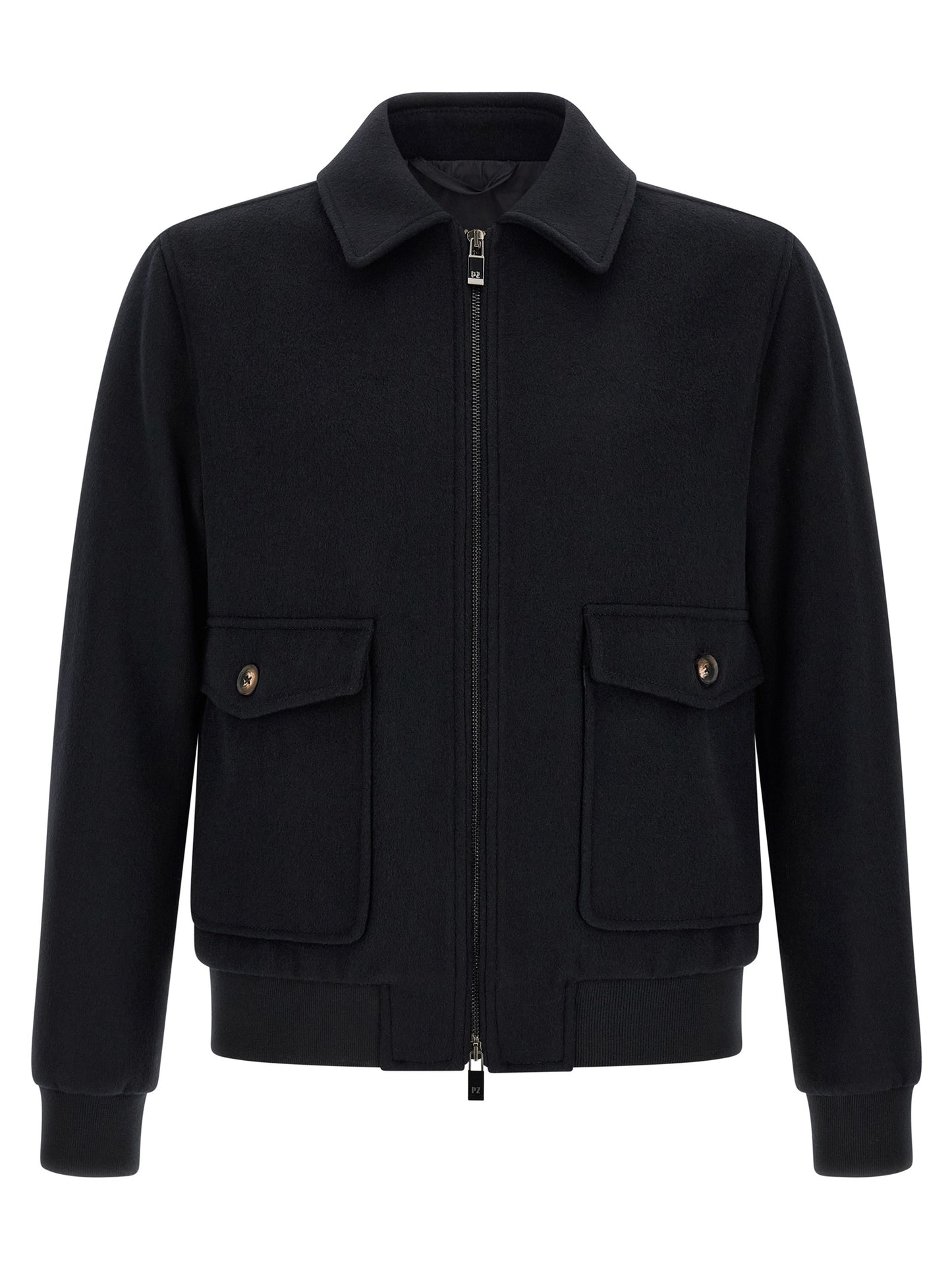 Black Wool Bomber