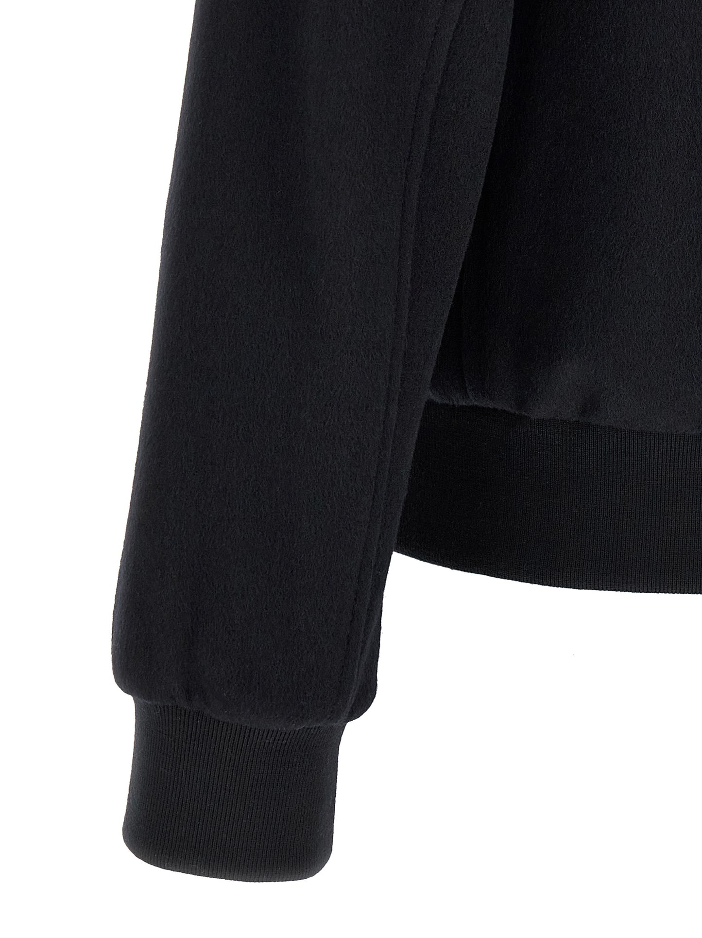 Black Wool Bomber