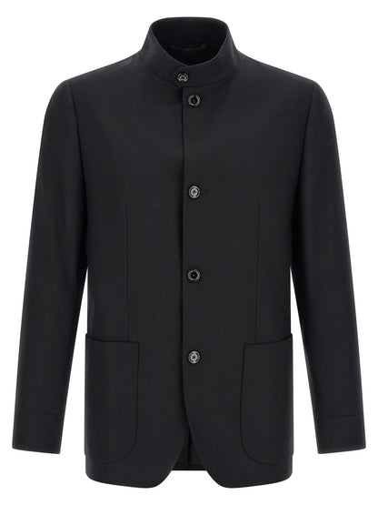 Black Virgin Wool Blazer