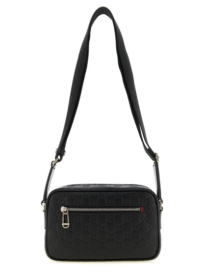 Black Calfskin Crossbody Bag