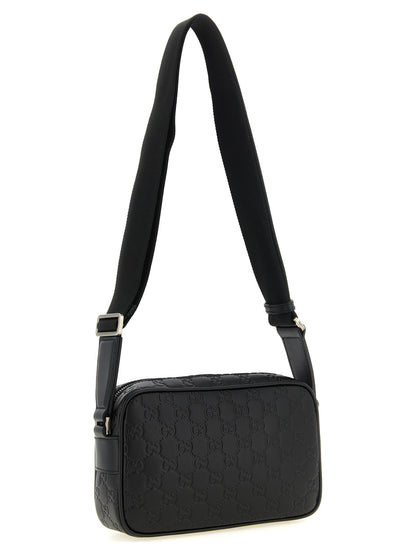Black Calfskin Crossbody Bag