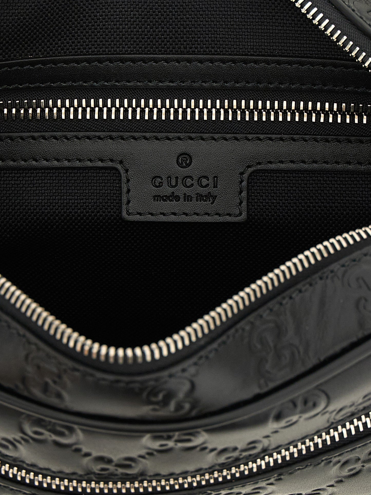 Black Calfskin Crossbody Bag