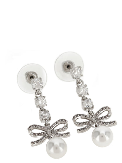 Silver Brass Earrings