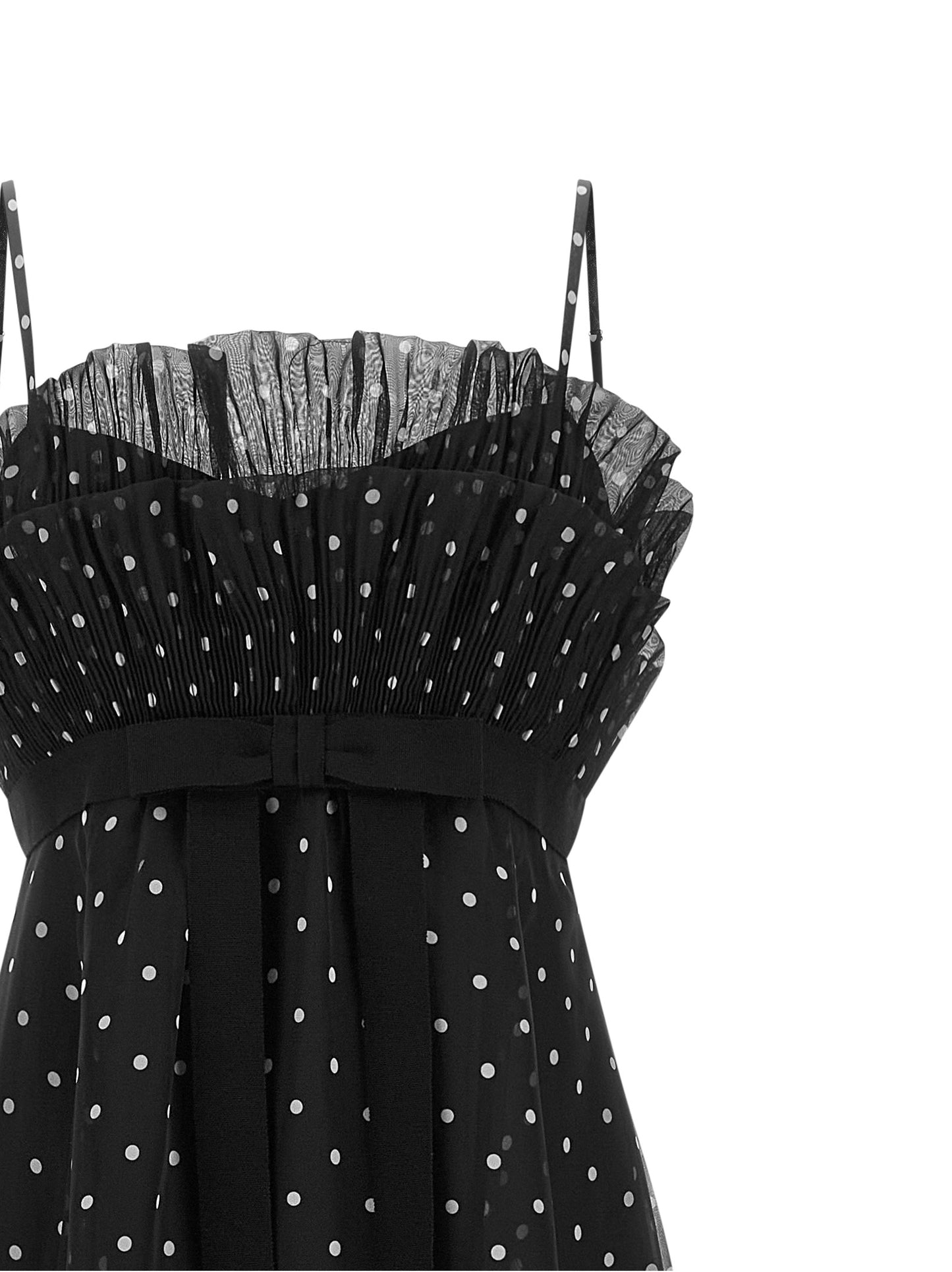 Black Polyester Midi Dress