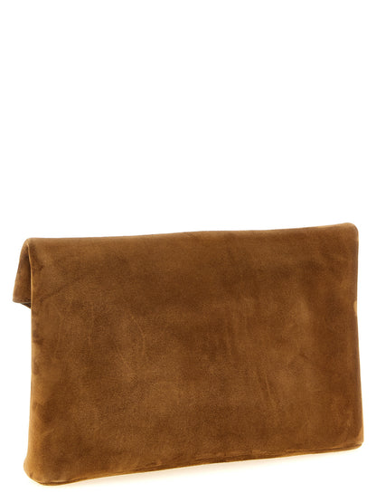 Brown Calfskin Clutch Bag
