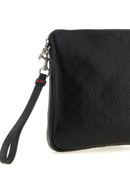 Black Calfskin Crossbody Bag