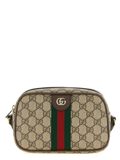 Brown Polyethylene Crossbody Bag