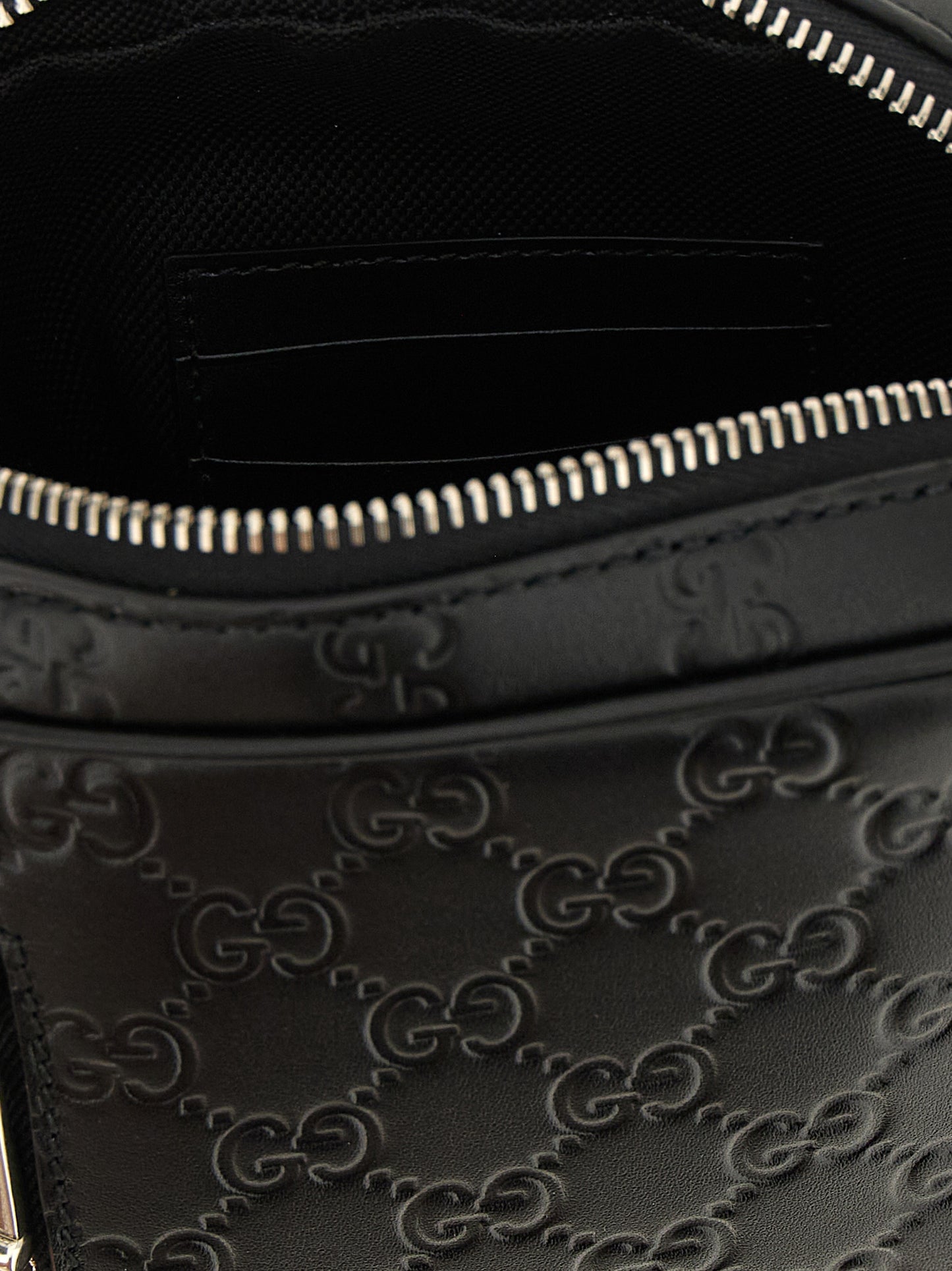 Black Calfskin Crossbody Bag