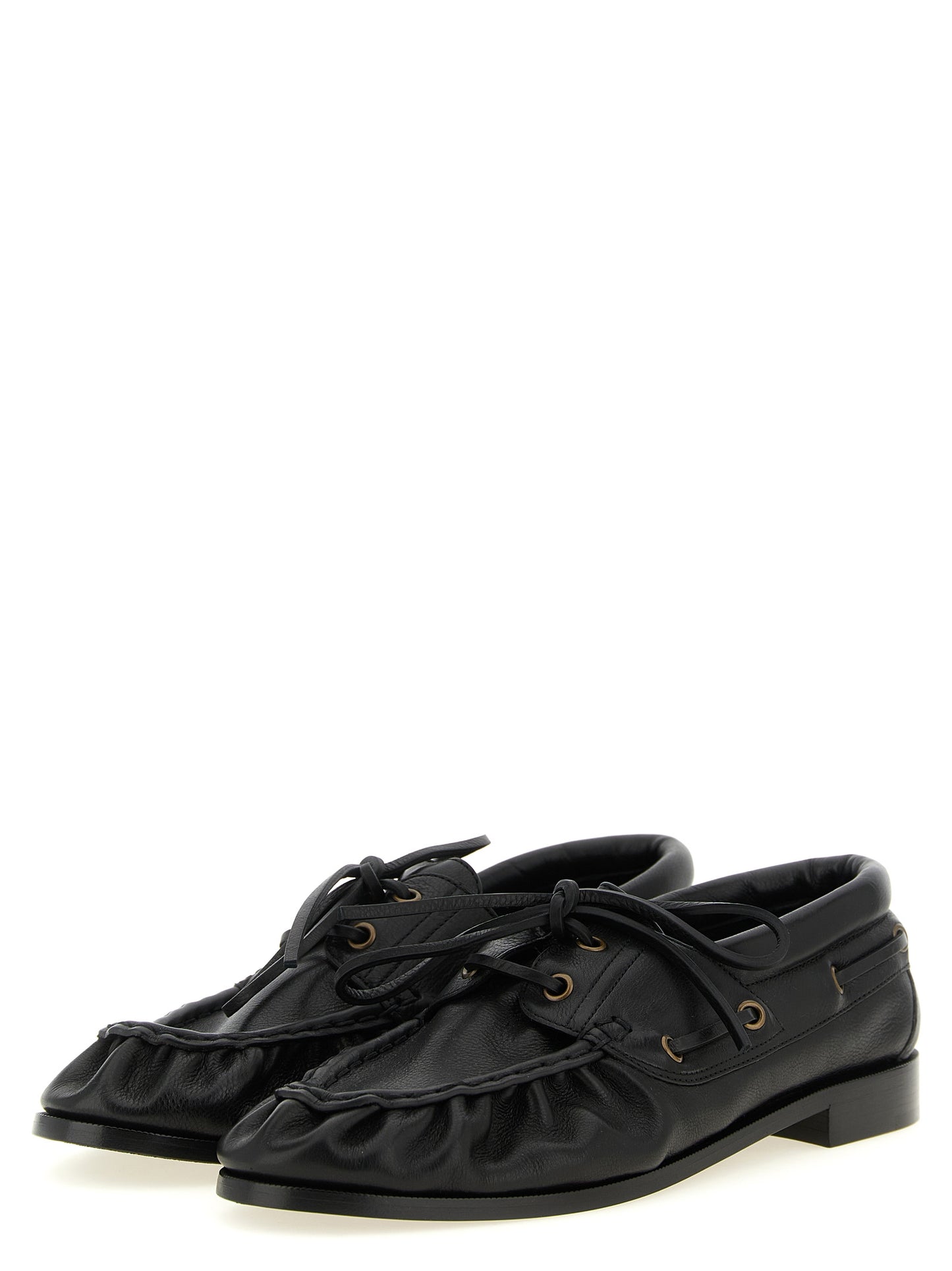 Black Calfskin Slip-On Loafers