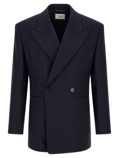 Blue Wool Blazer