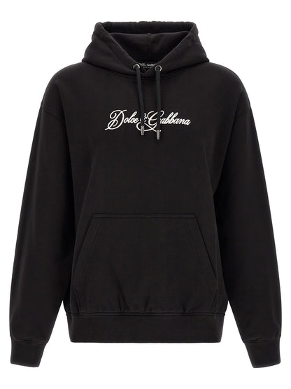 Black Cotton Sweatshirt