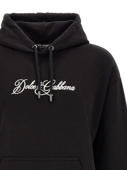 Black Cotton Sweatshirt