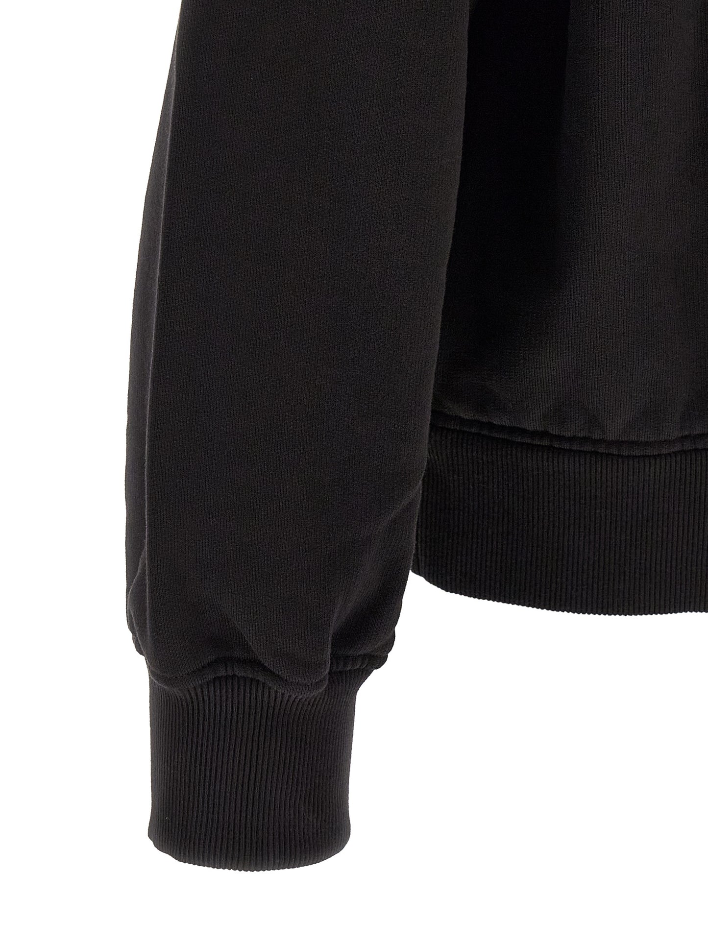 Black Cotton Sweatshirt