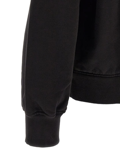 Black Cotton Sweatshirt