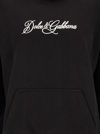 Black Cotton Sweatshirt