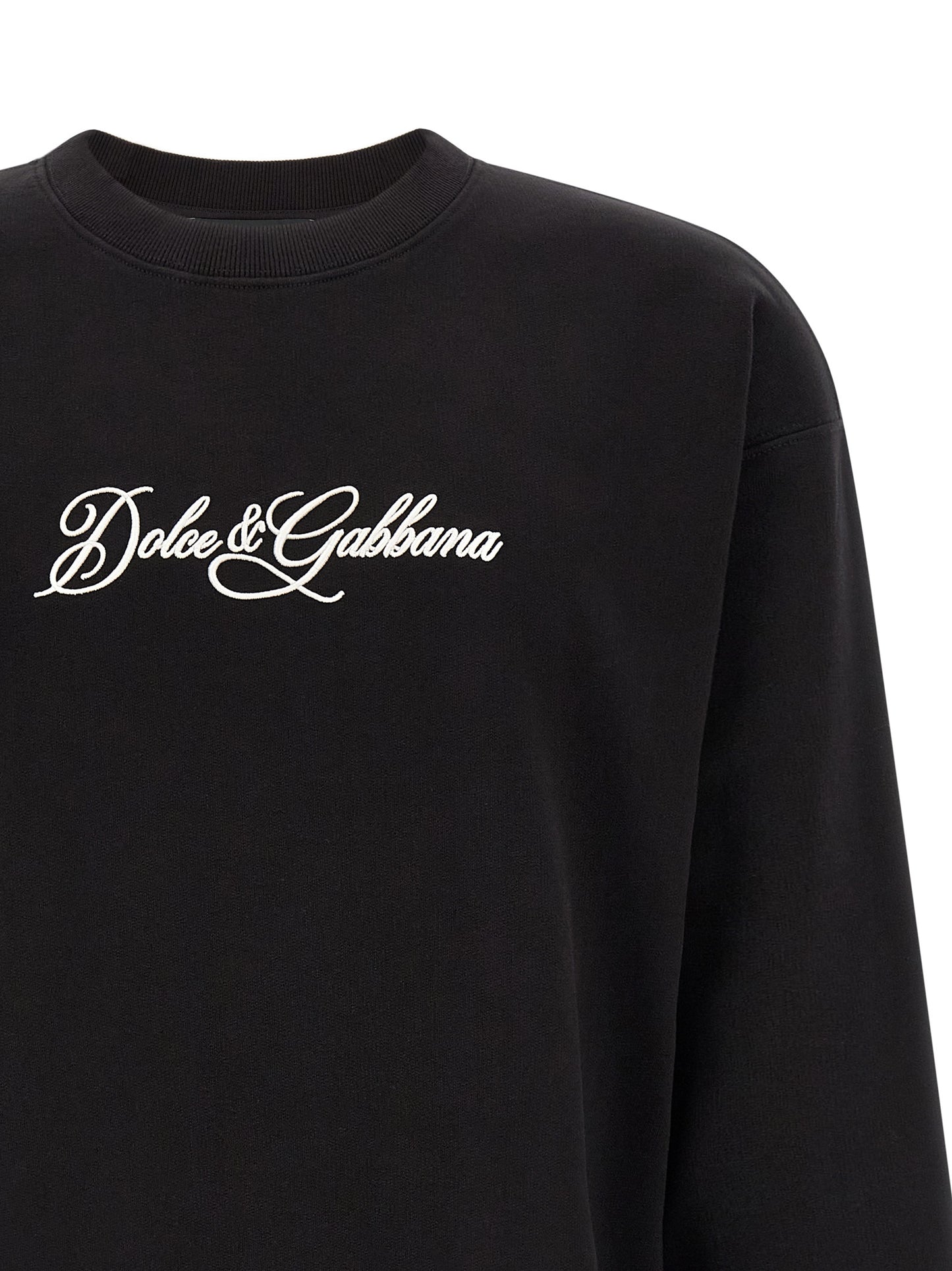 Black Cotton Sweatshirt