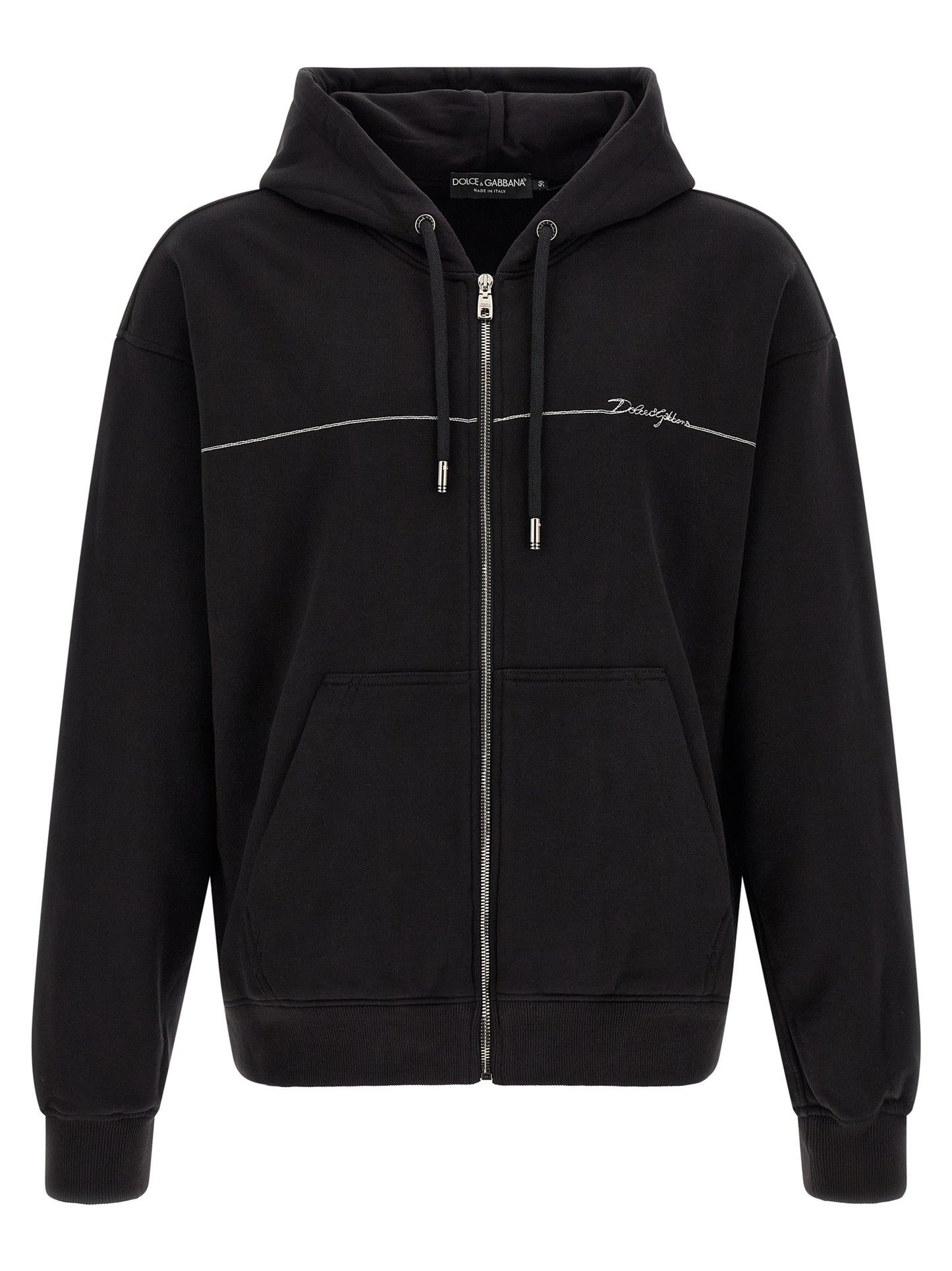 Black Cotton Sweatshirt