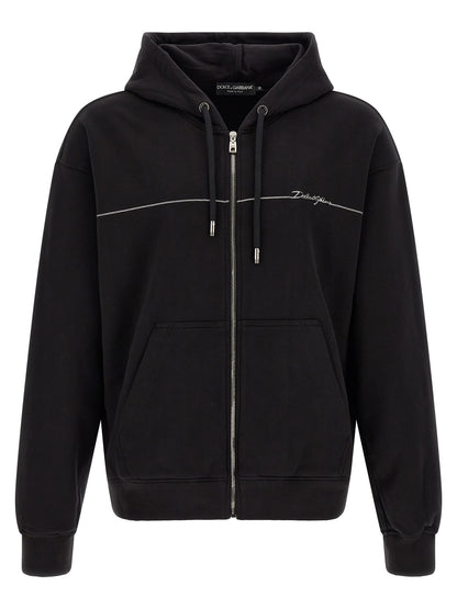 Black Cotton Sweatshirt