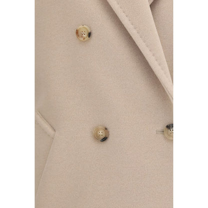 Beige Wool Oves Aries Full-Length Jacket