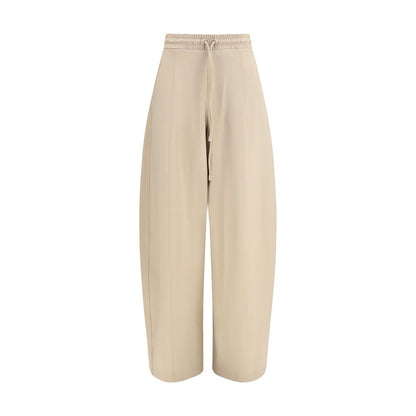 Beige Polyamide Athletic Pants