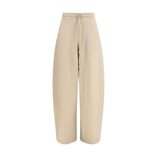 Beige Polyamide Athletic Pants