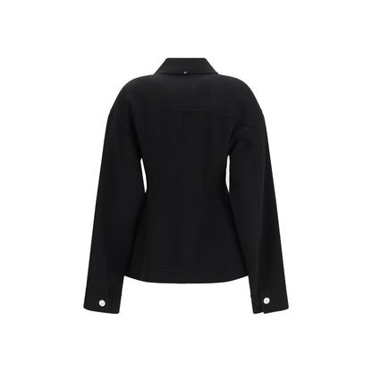 Black Wool Oves Aries Coat