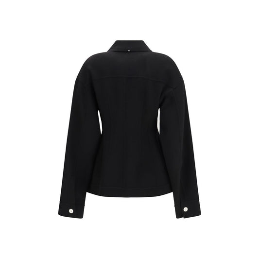 Black Wool Oves Aries Coat