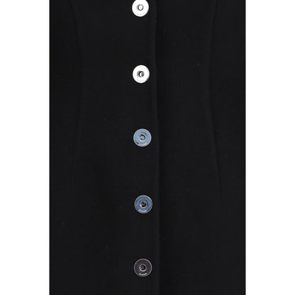 Black Wool Oves Aries Coat