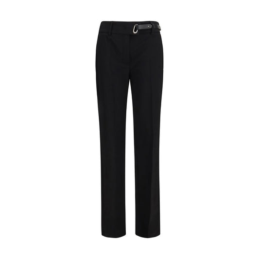 Black Viscose Casual Pants
